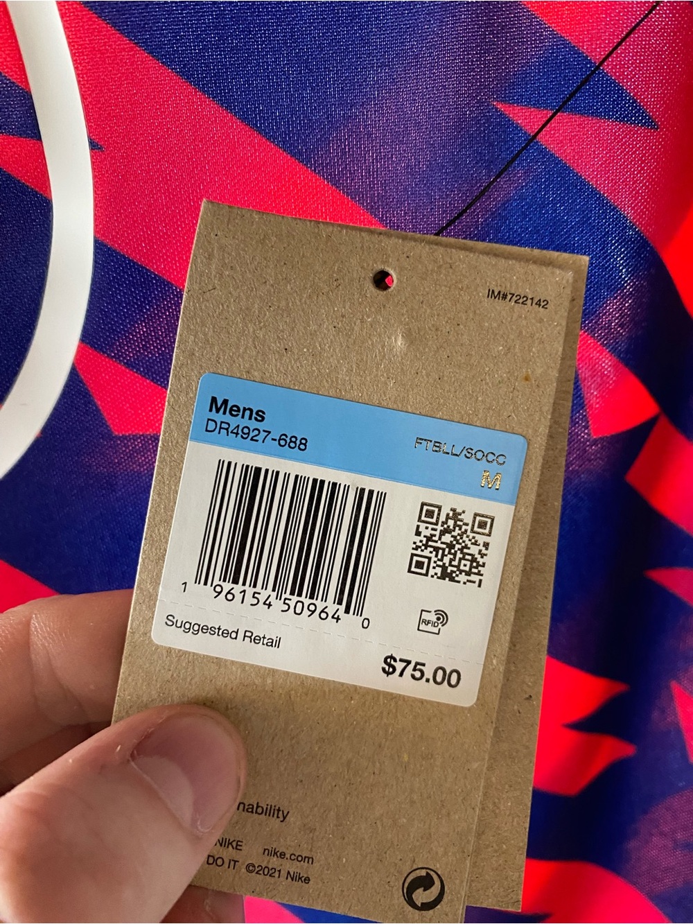 Nike US Soccer USMNT Pre-Match Jersey Men's | Size M NWT - Picture 6 of 9